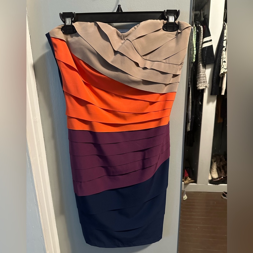Gianni Bini Multicolor Layered Mini Dress size S